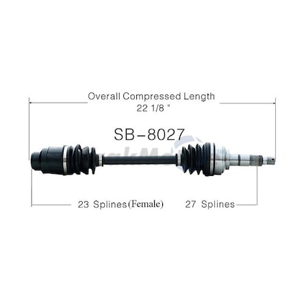 Surtrack Axle Cv Axle Shaft, Sb-8027 SB-8027